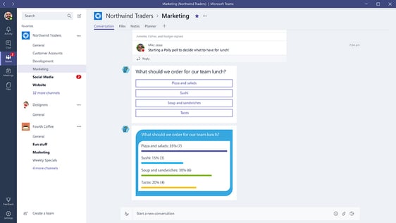 Integration-of-Polly-bot-in-Microsoft-Teams-web